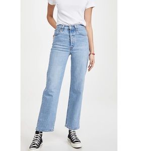 Levi's ribcage ankle straight jeans